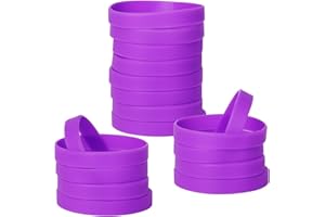 LVNRIDS Braccialetti elastici in silicone 50 pezzi, braccialetti con cinturini in gomma per feste sportive a scuola