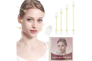 SexxLady 4 cinghie di sollevamento + 20 toppe Face Lift Tape,tiranti viso lifting,cerotti lifting viso tiranti,nastro di sollevamento istantaneo del viso e del collo