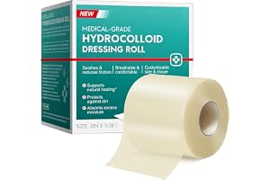 Hydrokolloid plåsterrulle 5 cm x 3,6 m, hydrokolloid rulle, sårvård hydrokolloid plåster, självhäftande hydrokolloida sårplåster för bubblor, skärsår och hudskydd