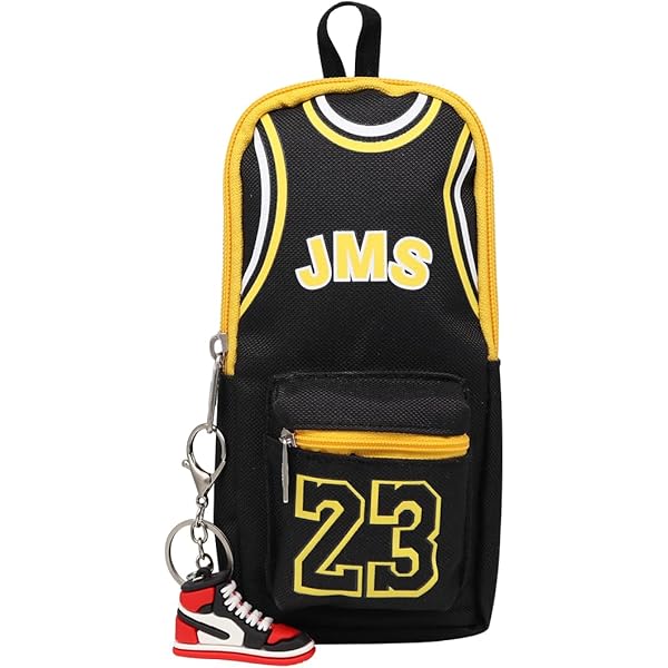 Basketball Trousse à Crayon - Grande Capacité - Motif étoile