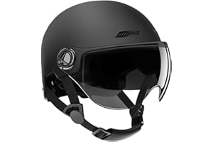 BommFu Casque Trottinette Electrique, Casques Demi-Scooter Hautement Protecteurs Amortisseurs, Équipement De Protection pour Patinage, Escalade, Adultes Et Jeunes (54-62 Cm)