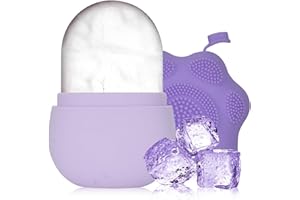 COLEXY Wałek do lodu do twarzy, silikonowa forma do lodu, narzędzie do pielęgnacji skóry, redukcja porów, kompres do lodu, zmniejsza obrzęk, poprawia skórę, piękna i praktyczna (różna)