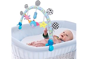 caterbee Arche de Voyage pour Poussette, Jouets pour bébés et Tout-Petits, Accessoire de Berceau et Poussette et Landau(éléphant)