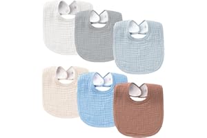 SLOSH Lätzchen Baby Für Neugeborene Babylätzchen für Babys und Kleinkinder Jungen und Mädchen Unisex Set Druckknopf