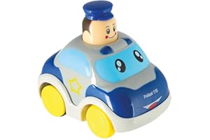 Bieco Drück & Los Flitzer Polizei , Rückzug Spielzeugautos ab 12 Monaten