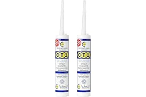 CT1 - Building Sealant & Adhesive Snag Tube for Virtually Any Material (Clear Twin Pack)