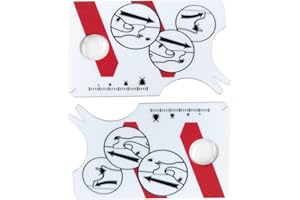 TOVBMUP 2 Stück Zeckenkarte mit Lupe,Zecken Waagenkarte Mit Lupe, Schnelle Reinigung Von Zecken Zeckenkarte für Menschen Kinder Hunde Katzen,Schnell und sanft Zecken vom Haustier oder Menschen entfernen