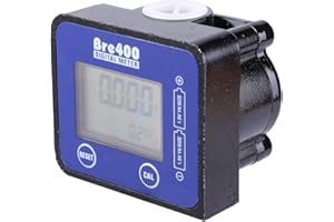 ZUNATE Durchflussmesser Oil Flow Meter LCD Anzeige Hohe Genauigkeit Aluminiumlegierung Kraftstoff Durchflussmesser 1/2"Durchflussmesser,1-30L / Min,Maximaler Arbeitsdruck 70BAR