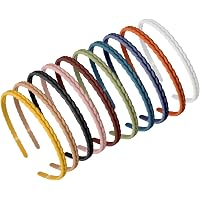 6 Serre-Têtes Plastique à Dents - Unisexe - 8mm - Pour Sport, Maquillage Ou Maison