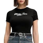 Tommy Hilfiger TJW SLIM ESS LOGO 1 RIB TEE EXT T-shirt Kadın