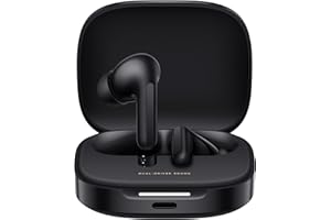 XIAOMI Redmi Buds 6 Black - 42h durata della batteria, suono Hi-Fi con dual-driver, 49dB ANC, 4 modalità EQ, cancellazione del rumore AI, ricarica rapida, Bluetooth 5.4, supporto Google Fast Pair