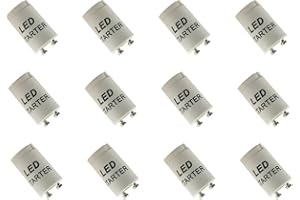 Prometeo Electronics Confezione 12 fusibile finto starter universale per tubi Led Retrofit - 240V 1A
