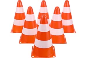 Gatuida Verkehrshütchen 6Er Set Stapelbar Kunststoff Pylonen Kleine Leitkegel Für Sport Freizeit Slalom Fußball Training