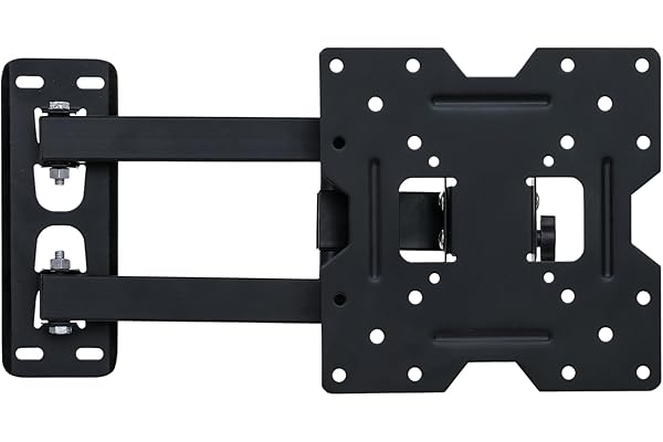 RISSACHI Wall Mount Stand for 14 42 Inch LED TV, LCD, Monitor Universal Adjustable Movable Rotatable Swivel TV Wall Bracket Heavy Duty Space-Saving Stand