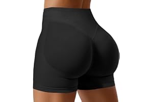 WEISANGMI Gym Shorts for Women Seamless Scrunch Butt Lifting Yoga Shorts Booty Workout Shorts 4.5" Tummy Control Cycling Shorts