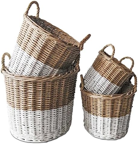 Art Deco Home - Basket 4 Units set Basketwork willow 52 cm - 6347SG