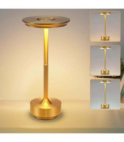 Kabellose Schreibtischlampe Aus Metall, Tragbare LED