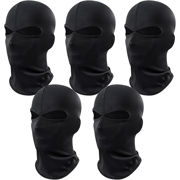 Lot De 4 Cagoules Tricotées 2 Trous – Balaclava Chaud Hiver Pour Ski, Moto, Cyclisme, Randonnée & Cosplay (Protection Visage Complet)