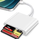 Coverzone Tip C Kart Okuyucu 3in1, CF TF SD Card Reader iPad ile Uyumlu, SD Kart Adapt&ouml;r&uuml;, Hafıza Kartı Okuyucu Type C iPhone