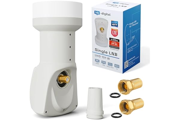 LNB LNC Full HD TV 3D + Contacts or + kit de protection (extensible) en HB DIGITAL. Kit avec prise F dorée offerte