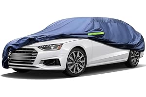 Svnqney Autoabdeckplane 10 Schichten Vollgarage Autoabdeckung Vollgarage Staubdicht Wasserdicht Autohülle Autoplane Car Cover für Audi A3 Sportback 2014-2024