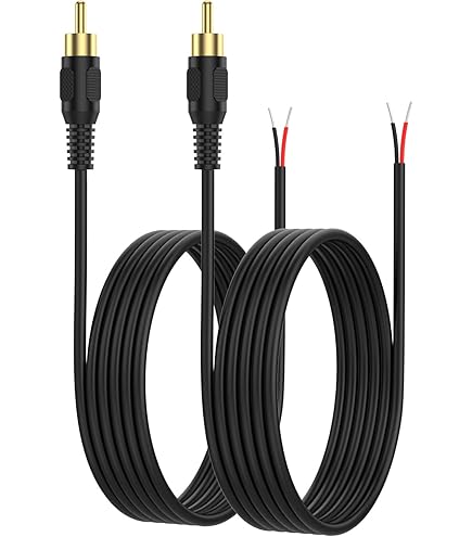 6ft Premium 2-RCA Male To Male Audio Cable - Gold-Plated Connectors, CablesOnline AV-406G