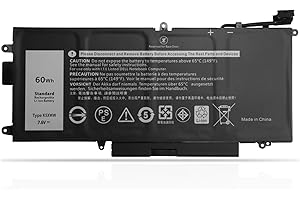 ANTIEE 7.6V 60Wh K5XWW Laptop Battery Compatible with Dell Latitude 5289 7389 7390 E5289 P29S001 P29S002 2-in-1 Series Notebook 6CYH6 71TG4 725KY J0PGR N18GG 7500mAh 4-Cell