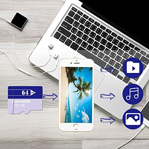 Caraele Memory Card Up to 80 MB/s Class 10 for Smartphone Tablet BY