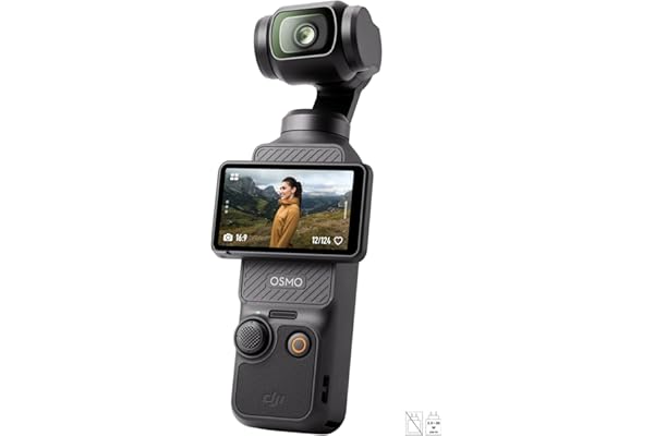 DJI Osmo Pocket 3, digital camera vlog CMOS 1'' et Vidéo 4K/120 ips, Stabilisation à 3 axes, MAP rapide,Suivi Facial/Objets,Écran tactile rotatif 2",petite Cam. Vidéo pour Photographie,YouTube