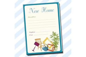 CYDPRINTING A5 Change of Address Moving House New Home Pads Packs Letters Notes Sheets (Furniture) (Without Envelopes, Furniture)