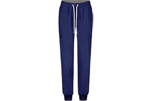B-well Ricci Medizinische Schlupfhose Jogger 7 Taschen mit elastischem Bund und Gesäßtaschen Krankenhaus Uniformhose Anti-Falten mit Elasthan