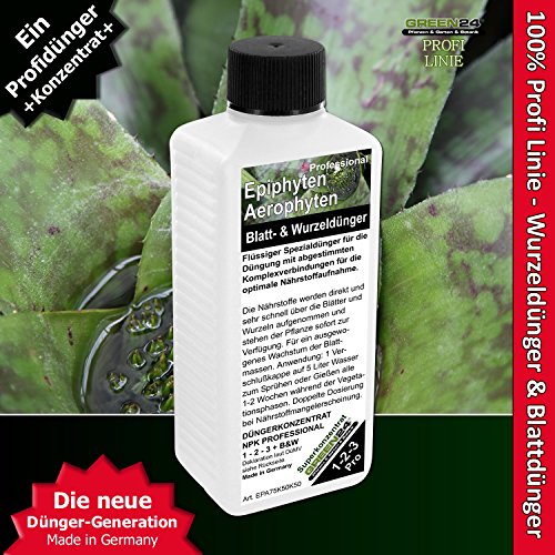 Epiphyten-Dünger Bromelien Tillandsien Flüssigdünger HIGHTECH düngen, Blattdünger NPK Volldünger Konzentrat