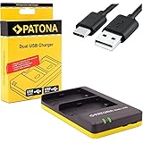 PATONA NP-W126 NP-W126s Battery charger (Dual USB / 1957)