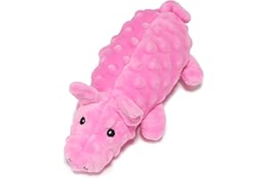 TONGKTAI Zabawki dla psów niezniszczalne, zabawne, piszczące, miękkie, pluszowe, świnka, zabawka do żucia, z marszczonym papierem, interaktywne zabawki do ząbkowania dla psów, przeciąganie liny