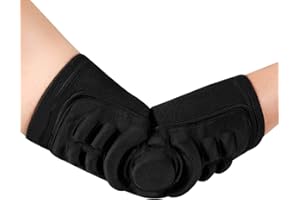 TINAYAUE Men Women Elbow Pad Joint & Forearm Protection, Stretchy Crashproof Protective Elbow Pad Arm Protector Compression Sleeve Sports Workout Elbow Support Brace Pad
