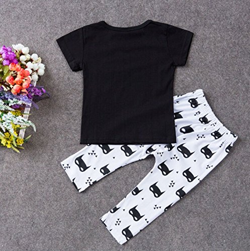 Baby-sommer-batman-baumwoll-t-shirt-pants-2-pcs-kleidung-setzen-Schwarz-0-6-Monate