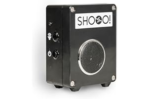 SHOOO Pigeon Deterrent & Seagull Deterrent– Seagull, Crow, Magpie & Garden Bird Repeller – Bio-Acoustic Distress Call Technology Bird Scarer – Battery Operated – Outdoor Waterproof