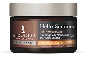 Afrodita Professional ART of TANNING Bräunungsbeschleuniger Körpermarmelade | 200ml |Für einen strahlenden, makellos gebräunten Teint ganz ohne UV-Strahlung | Frei von Paraffin und Silikonen | Vegan