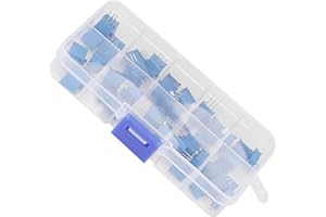 50 Stück Potentiometer mit 10 Werten, Blaues Variables Widerstands-Trimmer-Pot-Sortiment Elektronische Komponente 3296W