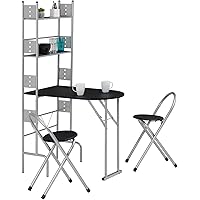IDIMEX Set Bartisch Esstisch Jonathan mit 2 Barhocker, ausklappbar