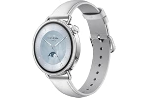 Watch S4 41 mm fluorgummi rem (svart), ultralätt 32 g kropp, Vitt, En storlek, Modern