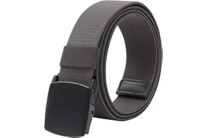 LionVII Ceinture Élastique pour Homme - Boucle en Plastique - Sangle de Ceinture Entièrement Réglable pour le Travail