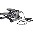 Panana Mini Exercise Stepper with Removable Resistance Band, Step Machine with LCD Display, Anti-slip Foot Pedal