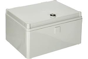 ELEKTRO-PLAST Armoire électrique UNI-Mini avec Serrure 300 x 200 x 160 mm - Montage en saillie - Boîtier Industriel 43.01 IP65 5900 - Blanc