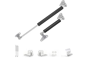 MTAK Gasdruckfeder 2er Set inkl. Halterung – [400/500/600 mm] – [100N–900N] – Gasdruckdämpfer für Möbel, Klappen, Wohnmobil, Truhen, mit Montagematerial (400N, 600 MM)