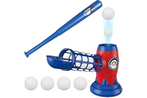 GÉNÉRIQUE Baseball Launching Machines - Automatic Ball Launcher, Adjustable Speed Baseball Trainer | Baseball Tennis Launching Machine With Balls, Professional Launching Machine