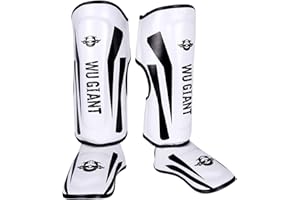 Chaoyilian ProtèGe-Tibias Kickboxing,AdulteprotèGe Tibia Pied Boxe,Enfant ProtèGe Tibia Pied Boxe,Flexible,Comfort,Respirant,RéSistant à l'usure,pour Muay Thai,Kickboxing,Taekwondo,Boxe,Arts Martiaux