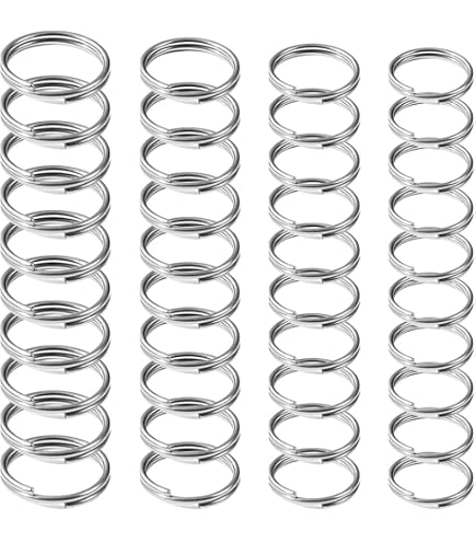 NaturSchatulle Biegeringe 925 Silber 18K Rosegold 3-10mm Binderinge I 5 Stück Spaltringe Verbindungsringe Ösen Basteln DIY Schmuckherstellung Nickelfrei (8mm