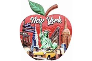 WEDARE MAGNET SOUVENIR USA Nowy Jork 3D w kształcie jabłka pamiątka magnes na lodówkę prezent, ręcznie wykonana dekoracja domu i kuchni kolekcja magnesów na lodówkę