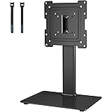 BONTEC TV Standfuss Universal Monitor Standfuss für 17-43 Zoll LCD LED OLED Plasma Flach & Curved Fernseher & Monitor bis zu